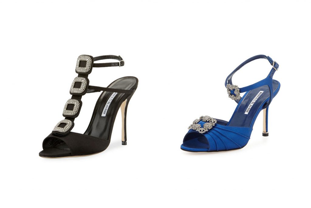 Crystal buckled heels, Manolo Blahnik - extravagant gift ideas for the woman 