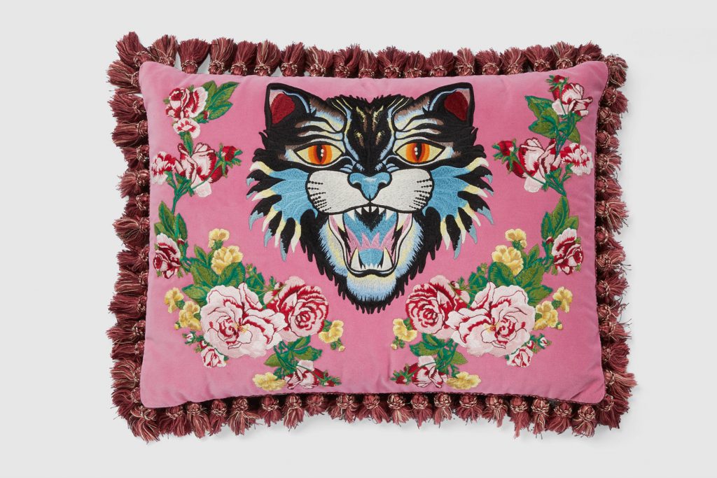 Gucci Embroidered Cushions - extravagant gift ideas for the woman 