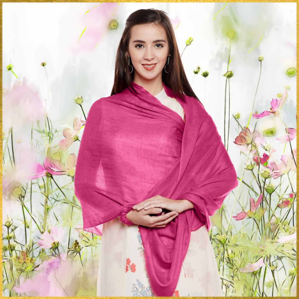 Pink Cashmere Wrap