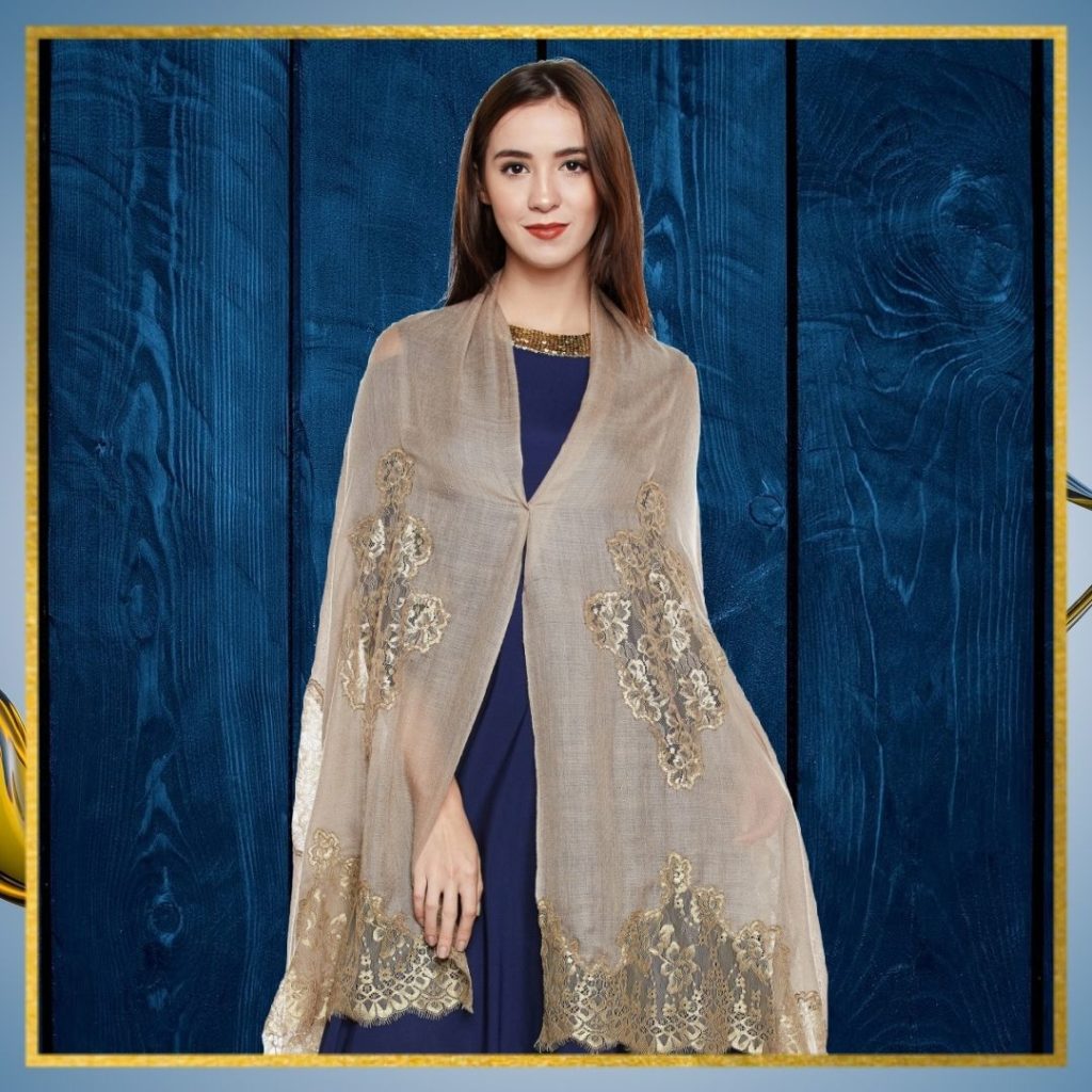 Chantilly Lace Cashmere Wrap