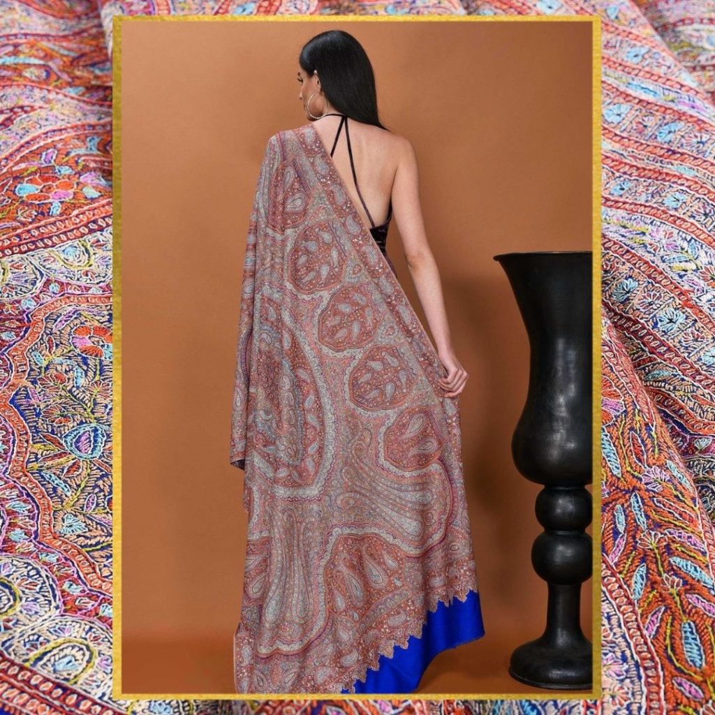 Sozni Embroidery Pashmina