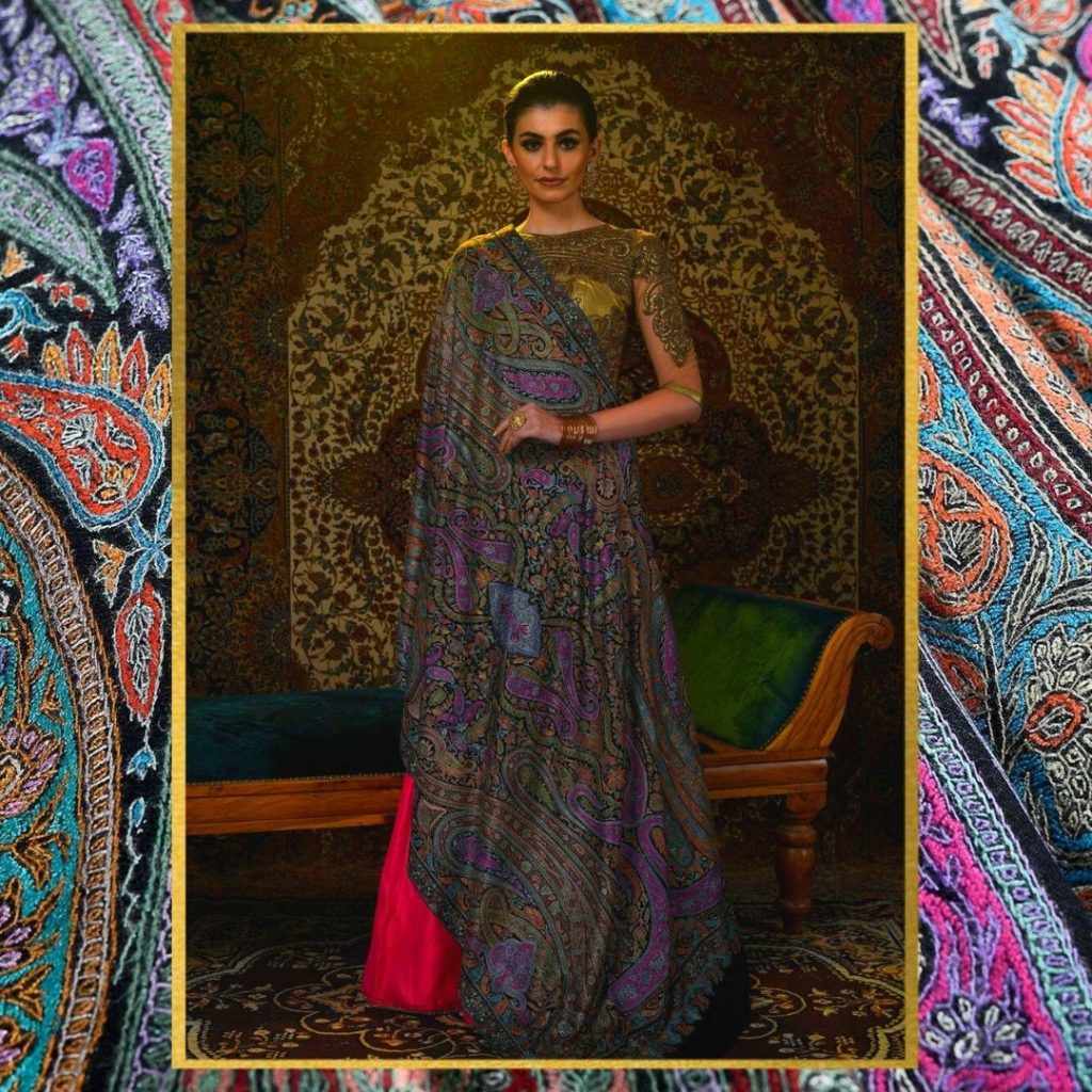 Sozni Embroidered Pashmina Shawl