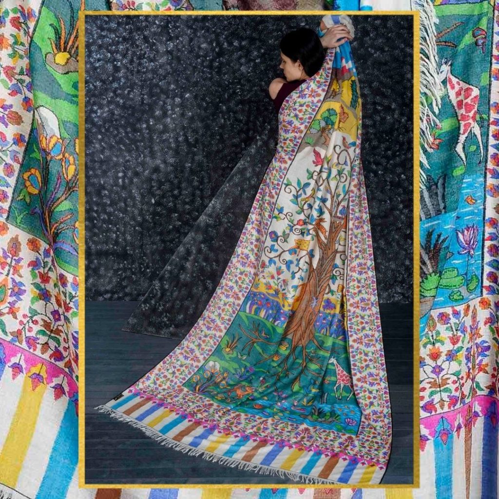 Tree of Life Kani Pashmina Shawl