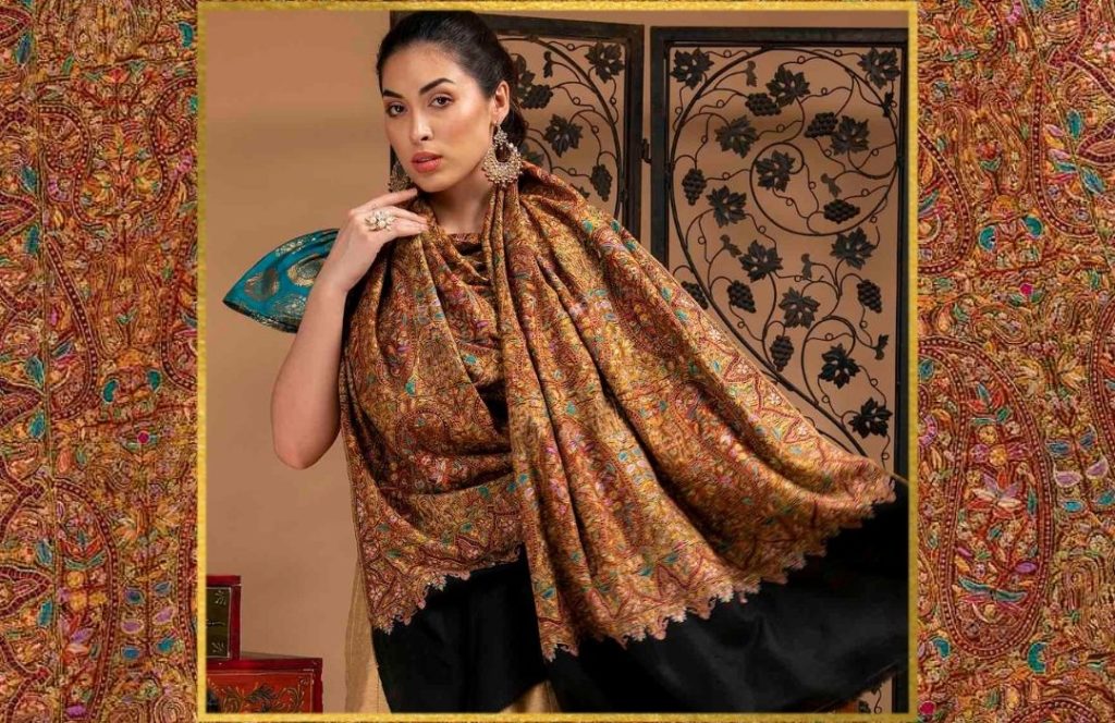 Luxury Gifting - Embroidered Pashmina Shawl