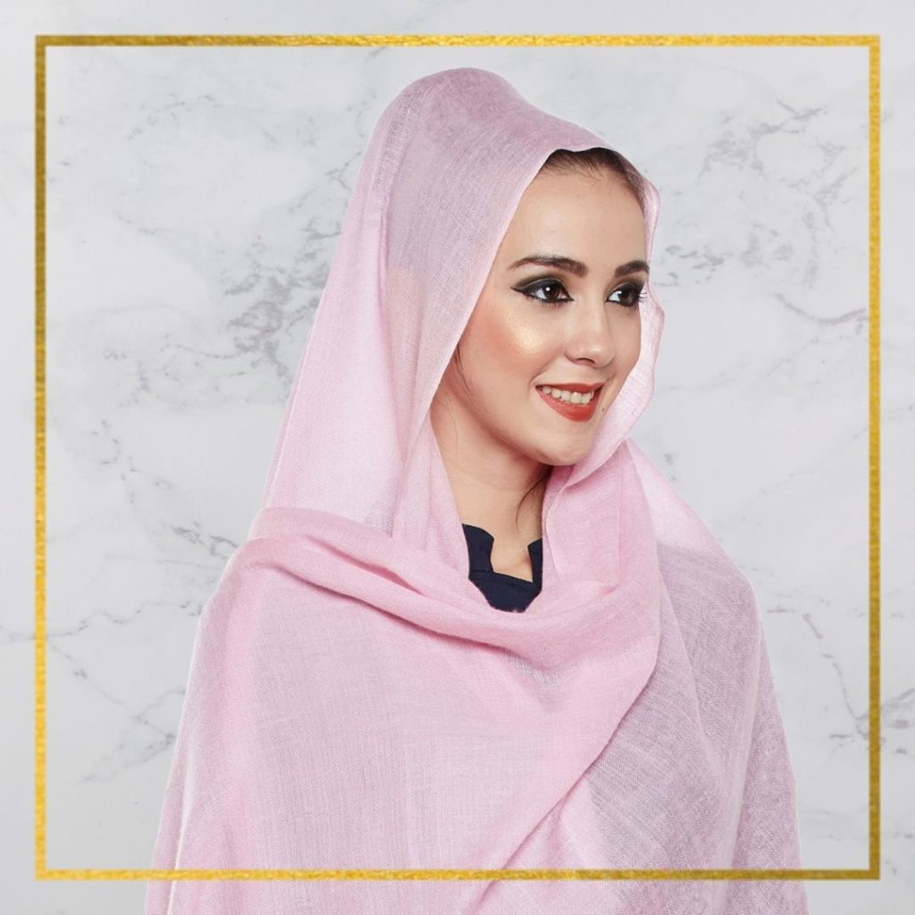 pink cashmere hijab