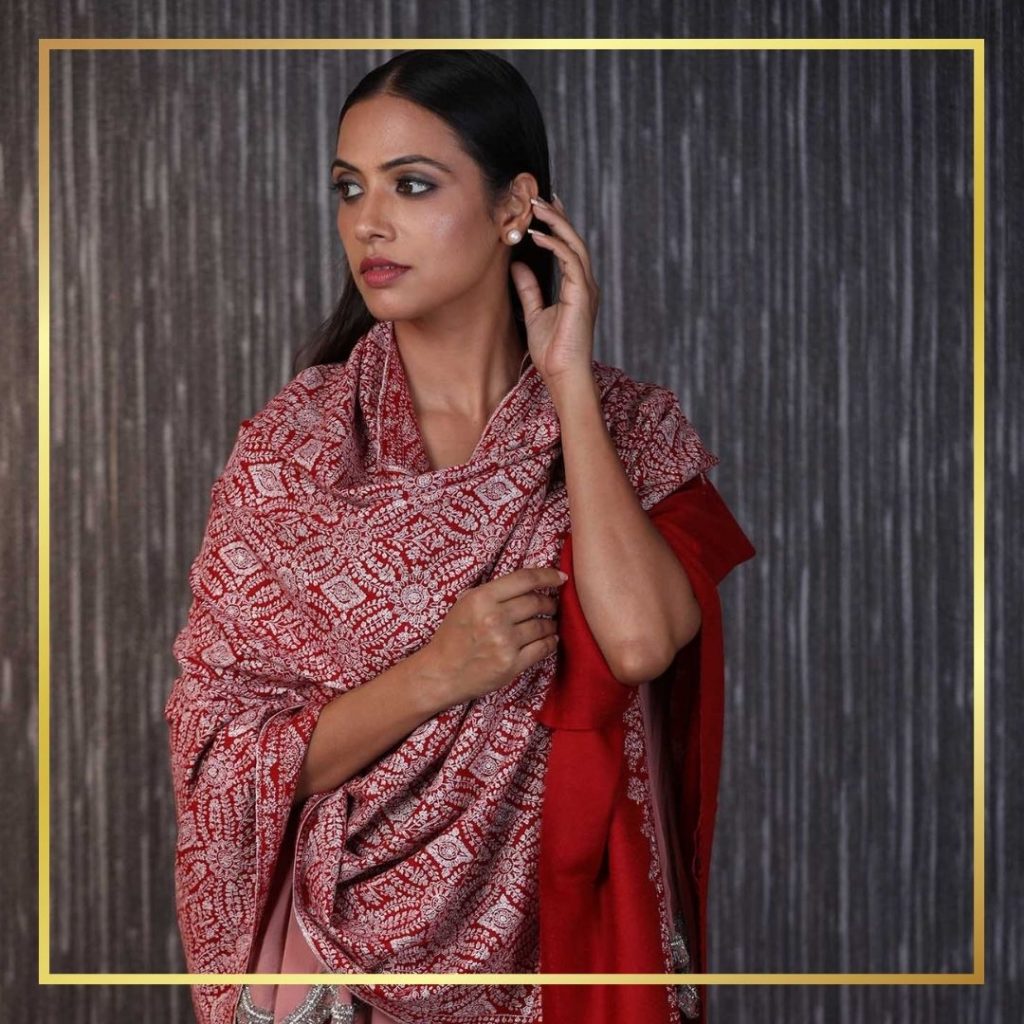 hand embroidered pashmina shawl
