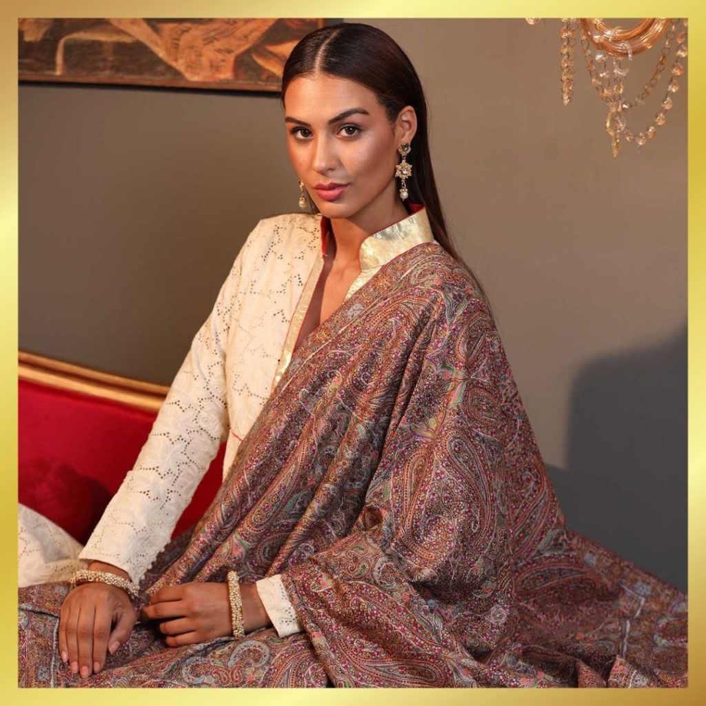 hand embroidered pashmina shawl