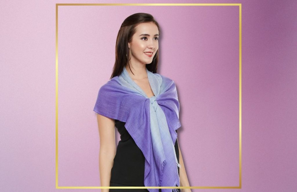 ombre pashmina scarf