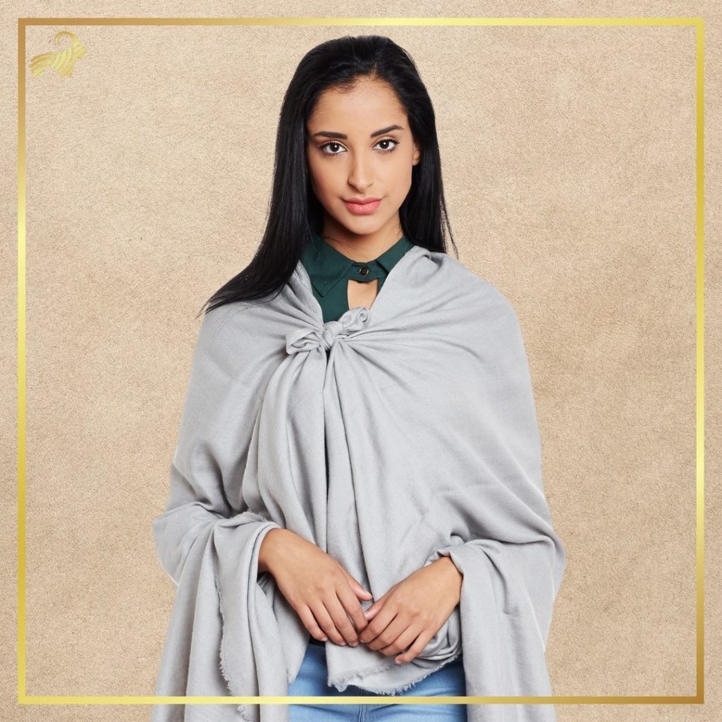 grey pashmina shawl