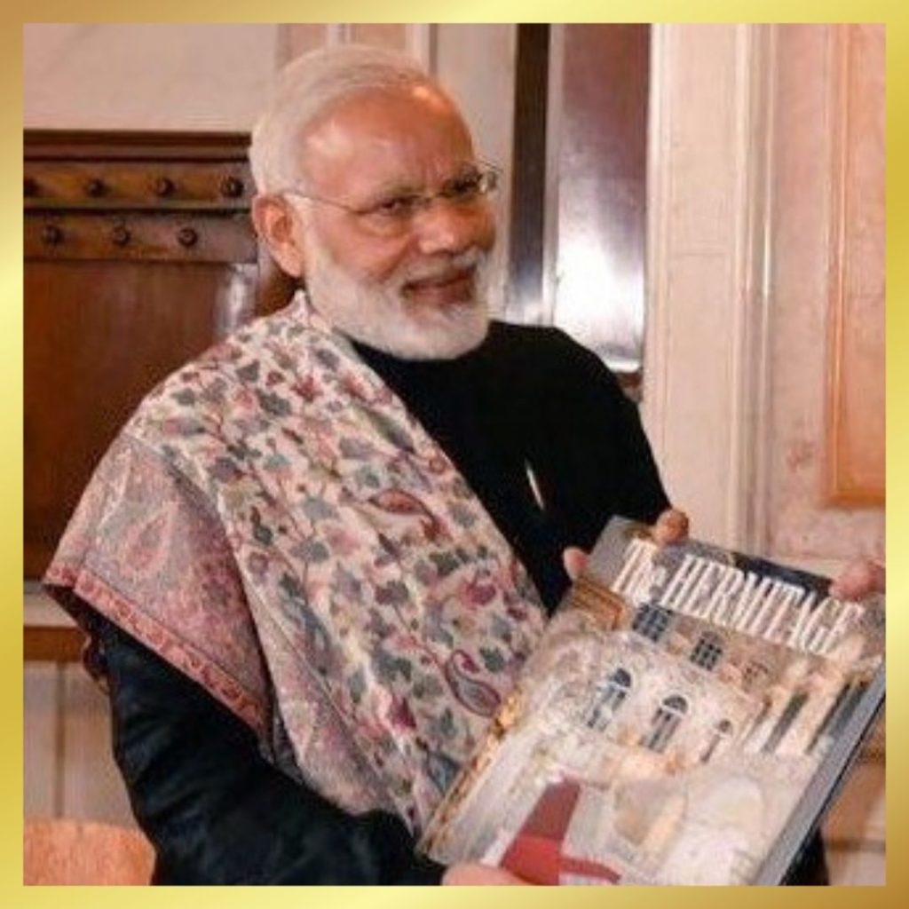 narendra modi in pashmina