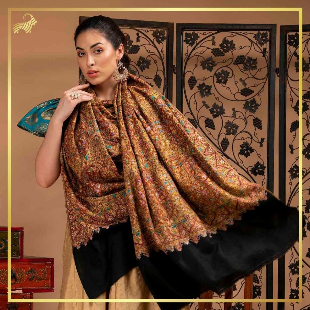 embroidered pashmina shawl