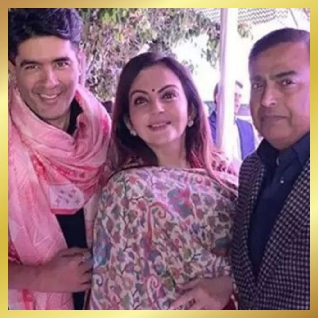 neeta ambani in pashmina shawl