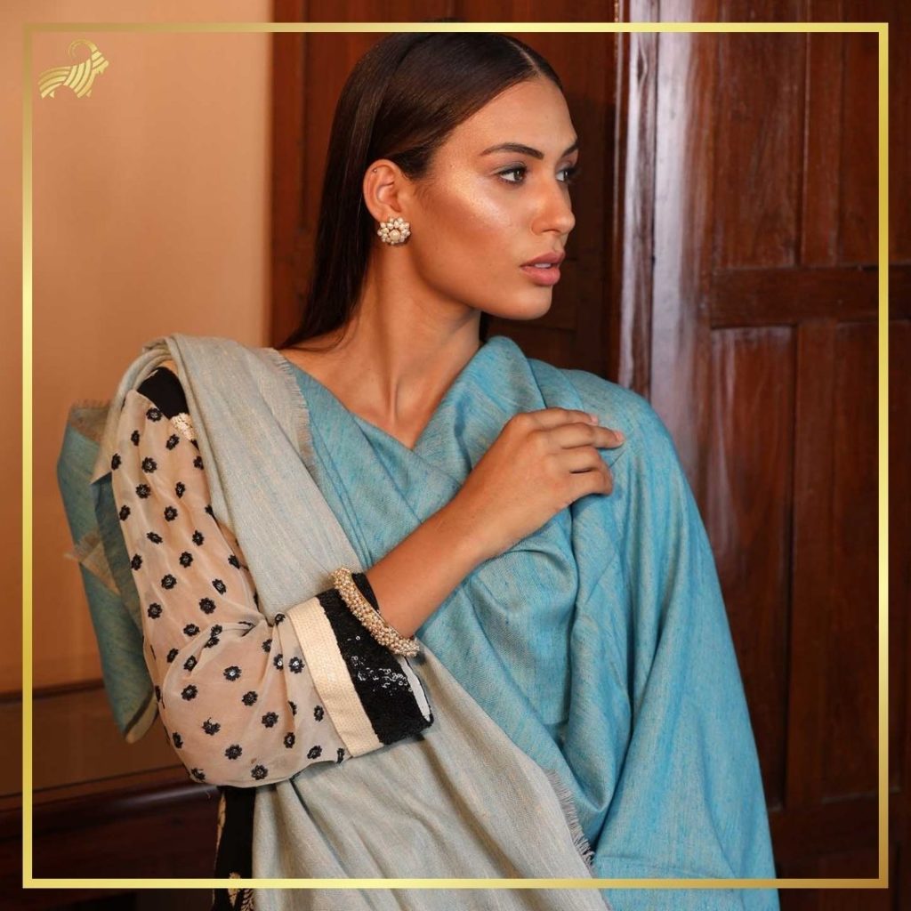 reversible pashmina shawl