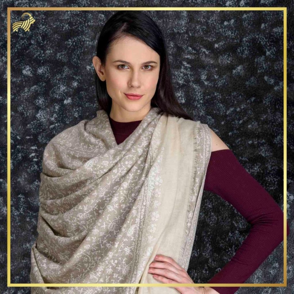 hand embroidered pashmina shawl