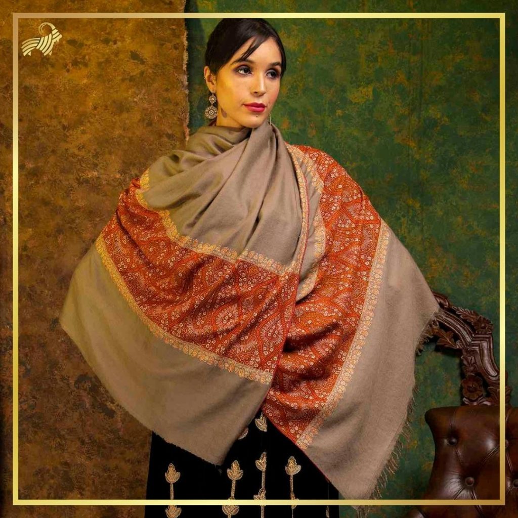 embroidered pashmina shawl
