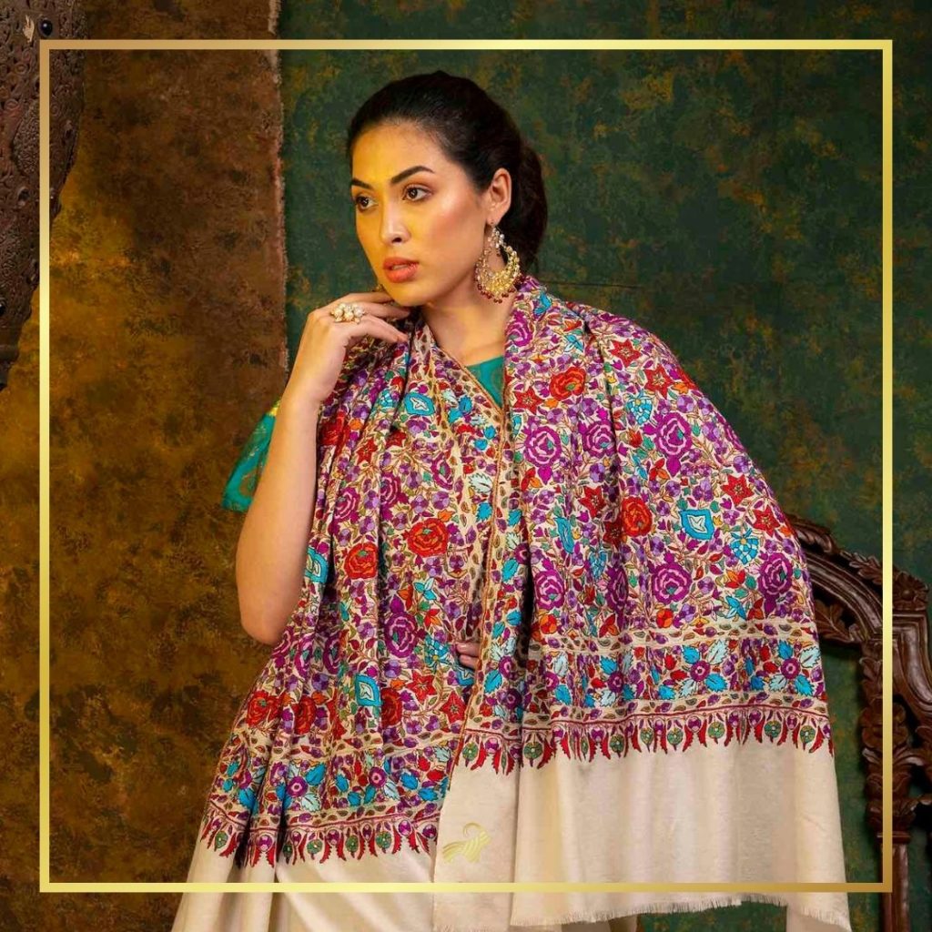 papier mache pashmina shawl