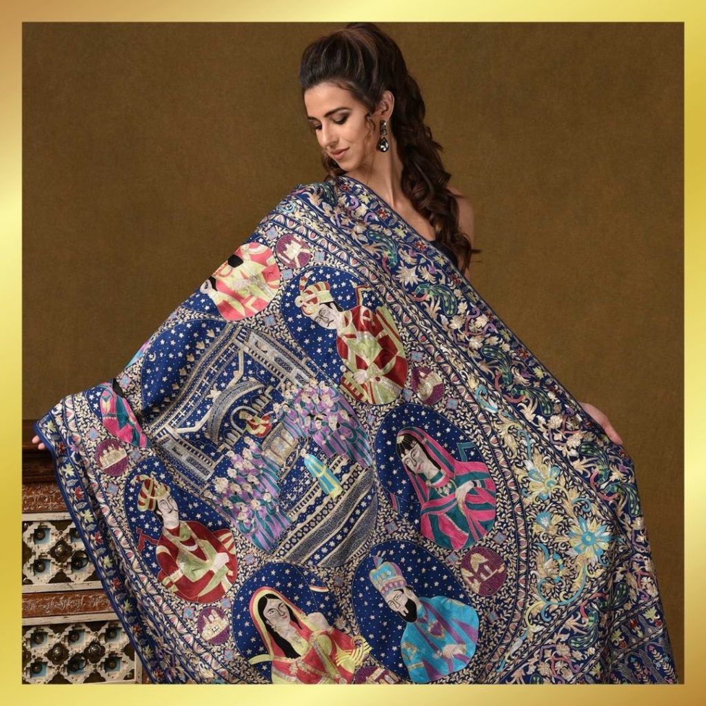 zari pashmina shawl