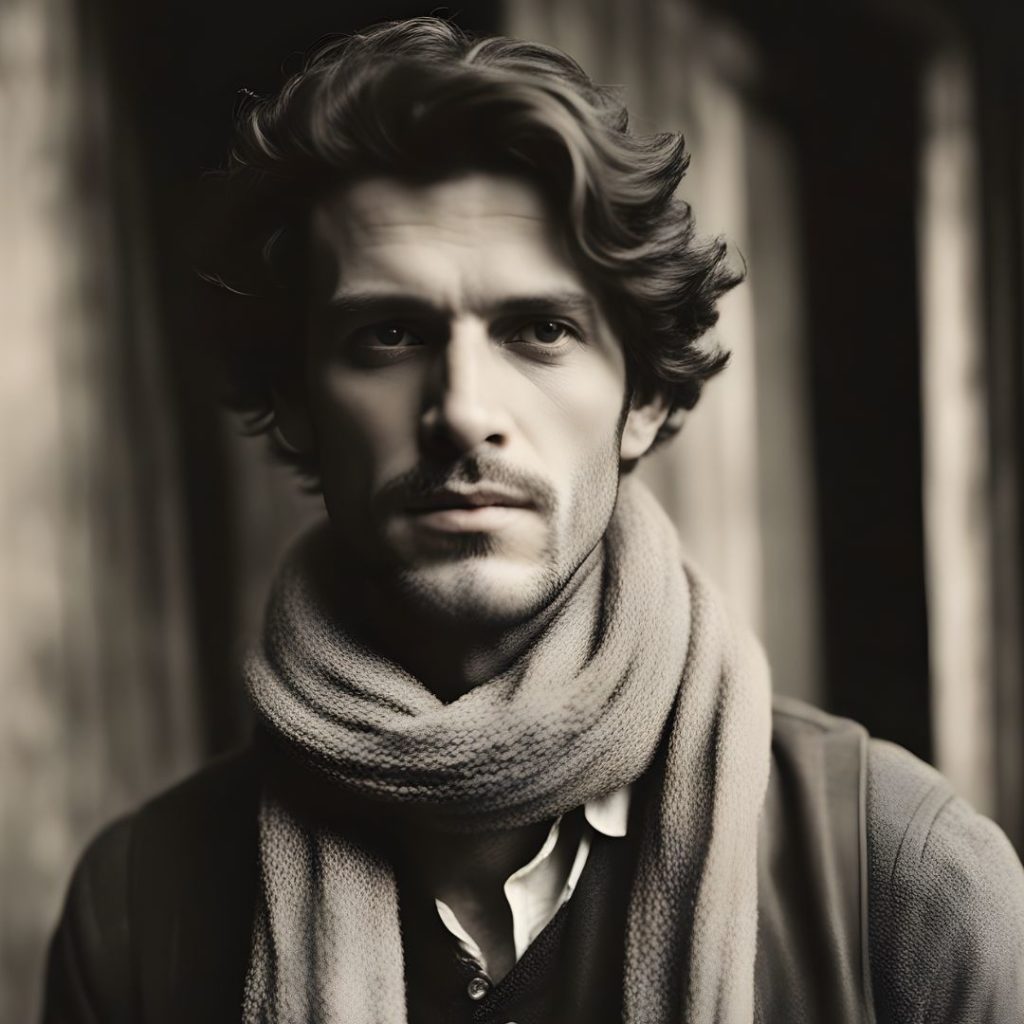 How do men wear cashmere scarf?