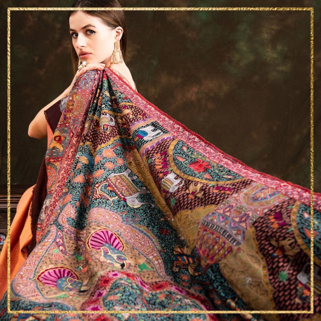 kalamkari pashmina