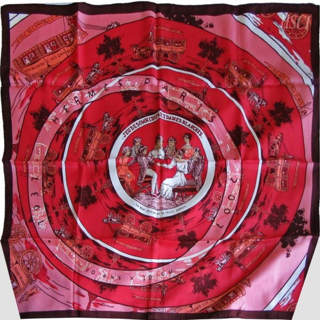 Hermes first silk scarf in 1937