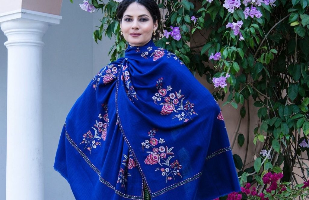 Blue Pashmina Shawl