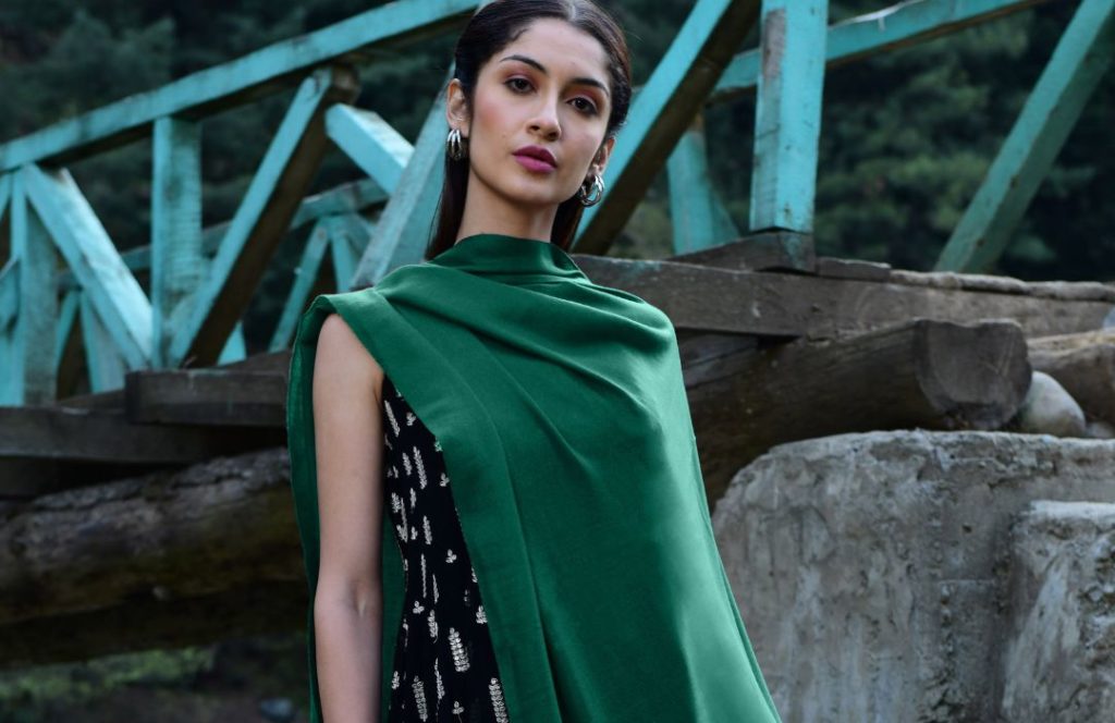 Green Cashmere Wrap