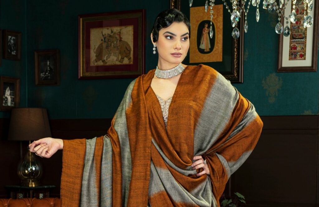 Patterned Pashmina Shawl