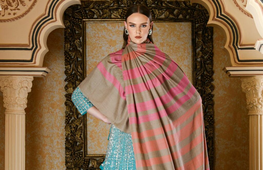 Patterned Pashmina Shawl