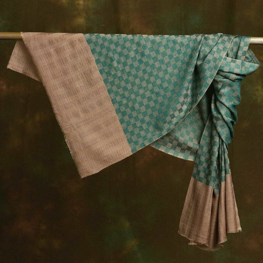 Patterned Cashmere Scarf