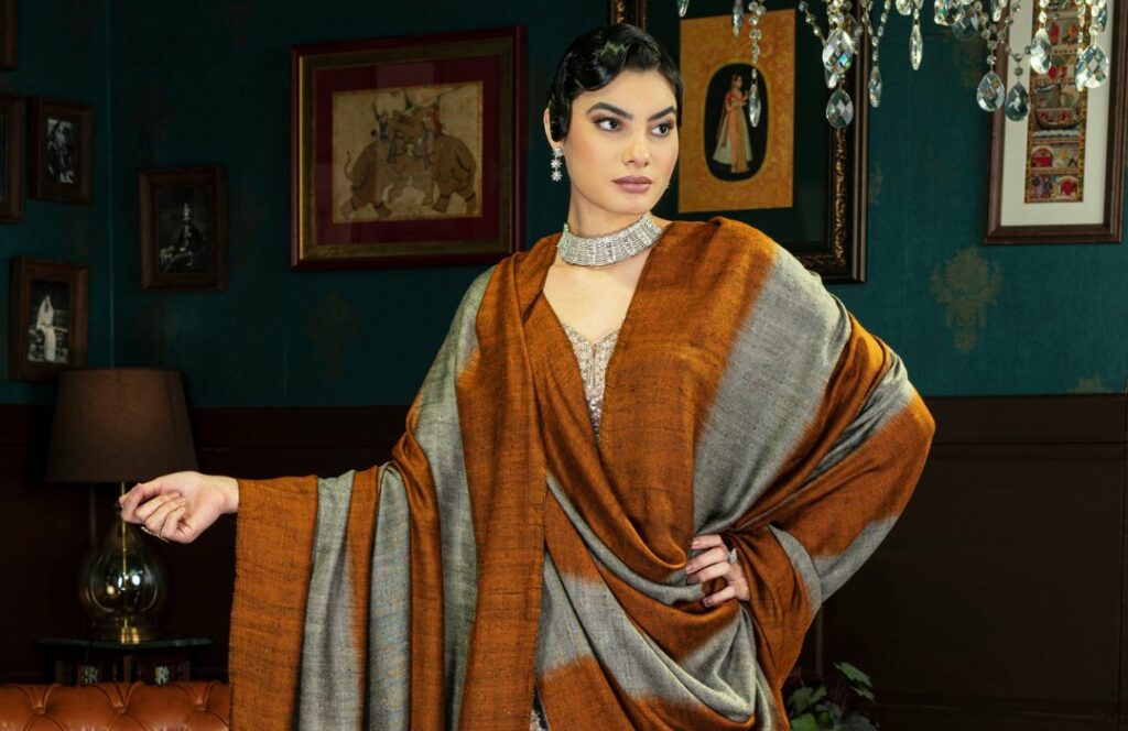 Patterned Pashmina Shawl