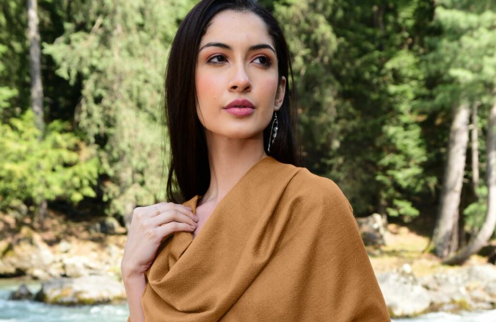 Brown Cashmere scarf