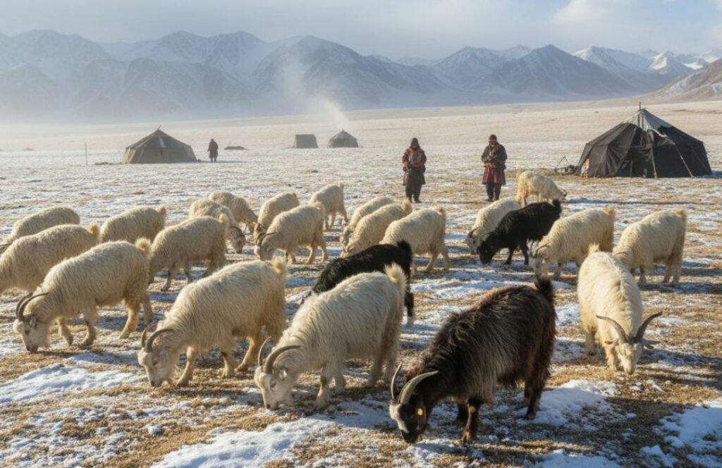 Changra goats in Ladakh