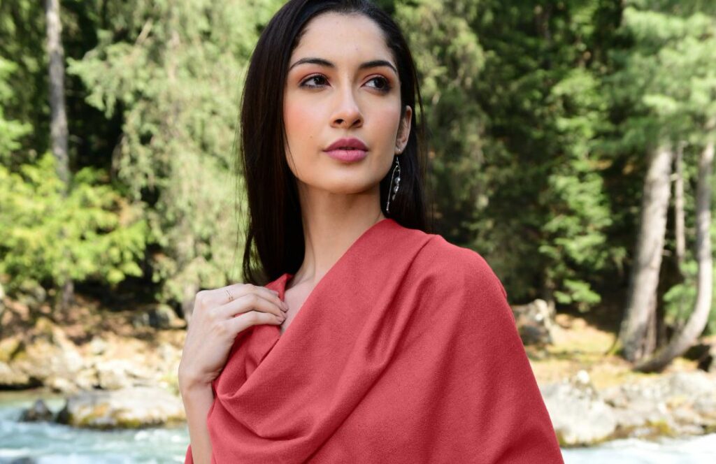 Bubblegum Pink Cashmere scarf