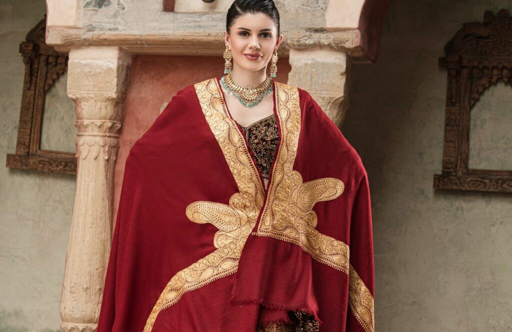 Maroon Pashmina shawl