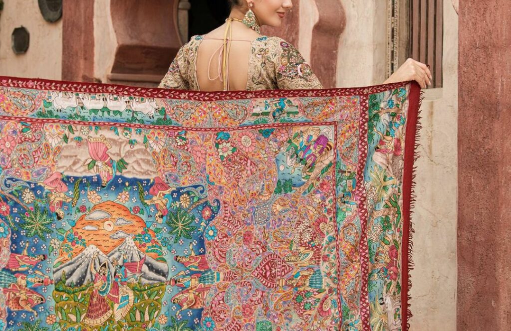 Kalamkari Pashmina Shawl