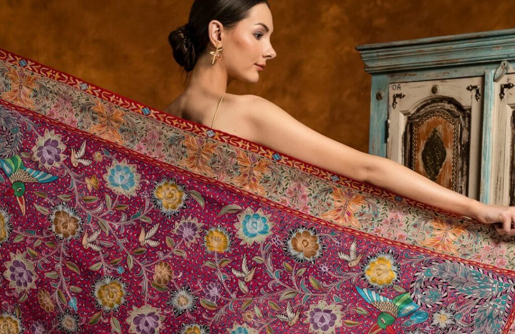 Kalamkari Pashmina Shawl