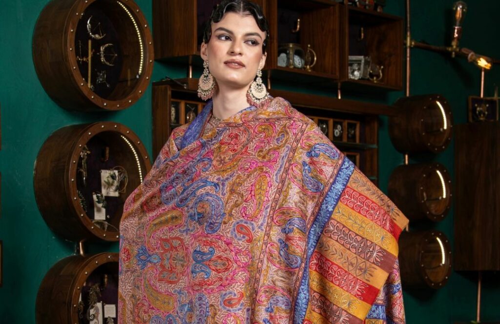 Kalamkari Pashmina shawl