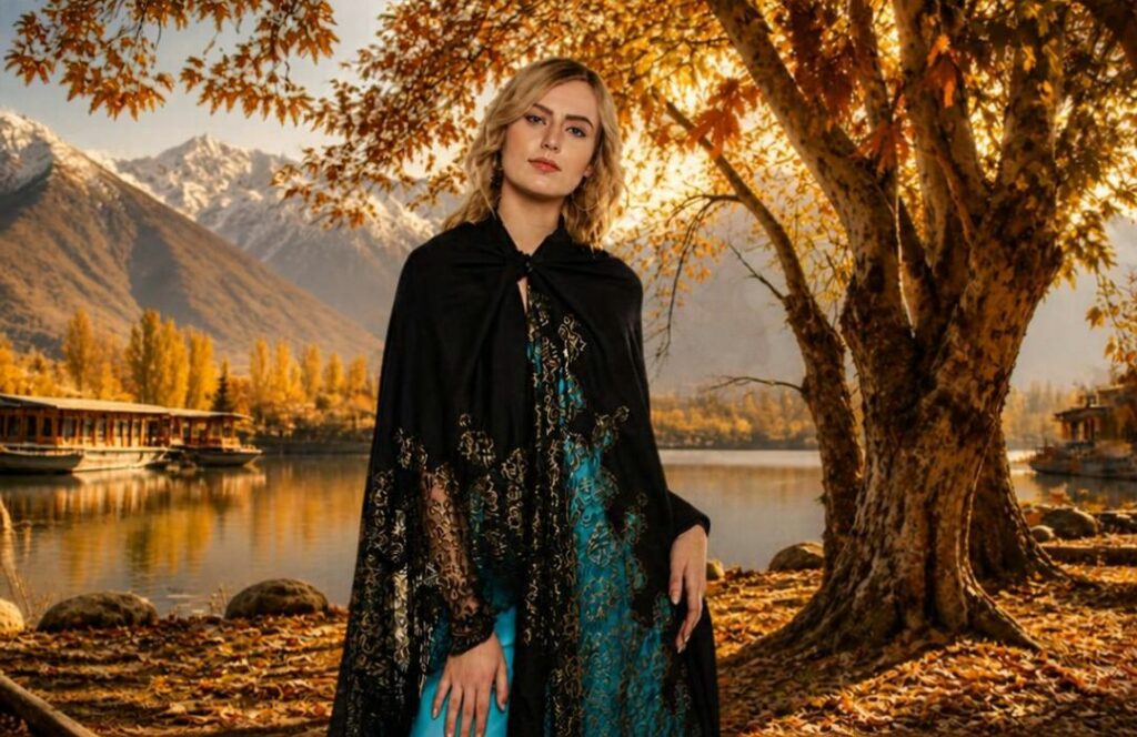 Laced Pashmina Shawl